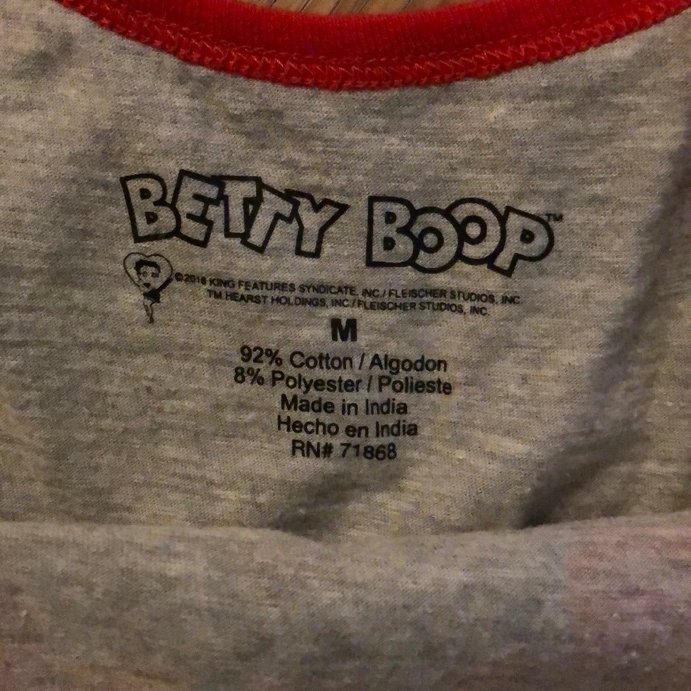 Betty Boop Ringer Tank - Picture 2 of 2